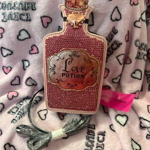 Blue by Betsey Johnson Pink Love Potion Crossbody Bag